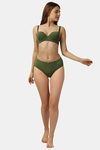 Soie Padded Wired Medium Coverage T-Shirt Bra - Green — thumbnail 5