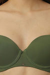 Soie Padded Wired Medium Coverage T-Shirt Bra - Green — thumbnail 6