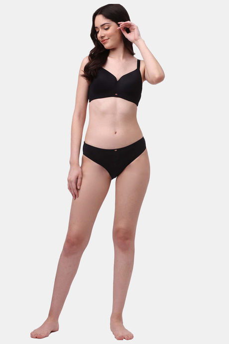 Soie Padded Non Wired Full Coverage T-Shirt Bra (Pack of 2) - Multicolor — image 10