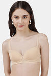 Soie Padded Non Wired Medium Coverage T-Shirt Bra - Nude — thumbnail 1