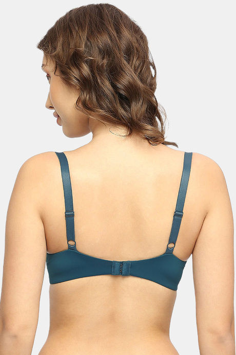 Soie Padded Wired Medium Coverage Super Support Bra - Atlantic — image 4