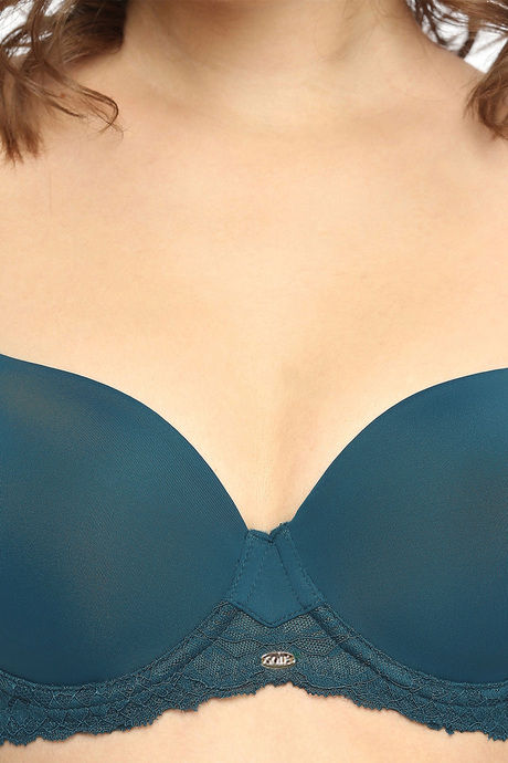 Soie Padded Wired Medium Coverage Super Support Bra - Atlantic — image 5