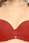 Soie Padded Wired Medium Coverage Super Support Bra - Rust — thumbnail 5