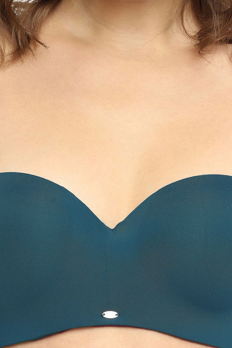 Soie Padded Wired Medium Coverage Strapless Bra - Atlantic — image 5