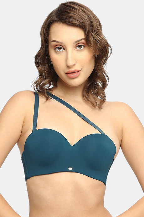 Soie Padded Wired Medium Coverage Strapless Bra - Atlantic — image 7