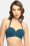 Soie Padded Wired Medium Coverage Strapless Bra - Atlantic — thumbnail 8