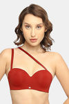 Soie Padded Wired Medium Coverage Strapless Bra - Rust — thumbnail 6