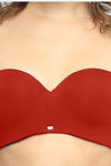 Soie Padded Wired Medium Coverage Strapless Bra - Rust — thumbnail 8