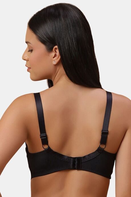 Soie Double Layered Regular Wired Full Coverage Lace Bra - Black — image 2