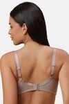 Soie Double Layered Regular Wired Full Coverage Lace Bra - Mushroom — thumbnail 2