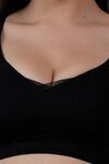 Soie Padded Non-Wired Full Coverage T-Shirt Bra - Black — thumbnail 5