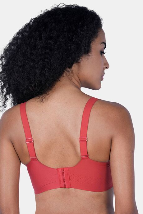 Soie Padded Regular Wired Full Coverage T-Shirt Bra - Rust — image 2