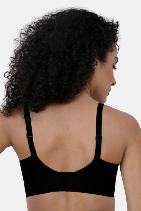 Soie Padded Non-Wired Medium Coverage T-Shirt Bra - Black — image 2
