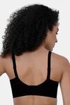Soie Padded Non-Wired Medium Coverage T-Shirt Bra - Black — thumbnail 2