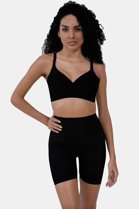 Soie Padded Non-Wired Medium Coverage T-Shirt Bra - Black — image 4