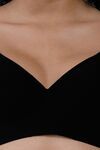 Soie Padded Non-Wired Medium Coverage T-Shirt Bra - Black — thumbnail 5