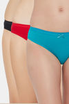 Soie Low Rise Half Coverage Bikini Panty (Pack of 3) - Multicolor — thumbnail 1
