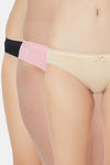 Soie Low Rise Half Coverage Bikini Panty (Pack of 3) - Multicolor — thumbnail 1