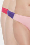 Soie Low Rise Half Coverage Bikini Panty (Pack of 3) - Multicolor — thumbnail 1