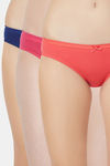 Soie Low Rise Half Coverage Bikini Panty (Pack of 3) - Multicolor — thumbnail 1