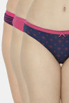 Soie Low Rise Half Coverage Bikini Panty (Pack of 3) - Multicolor — thumbnail 1