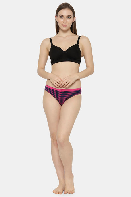 Soie Low Rise Half Coverage Bikini Panty (Pack of 3) - Multicolor — image 6