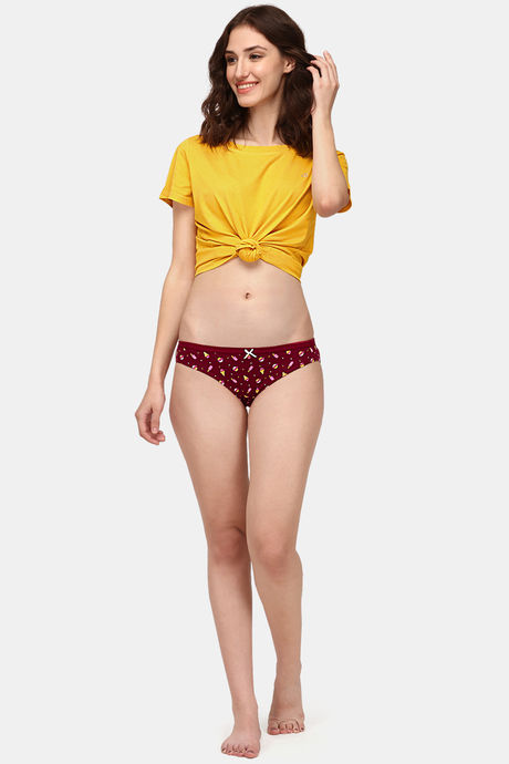 Soie Medium Rise Half Coverage Bikini Panty (Pack of 3) - Multicolor — image 5