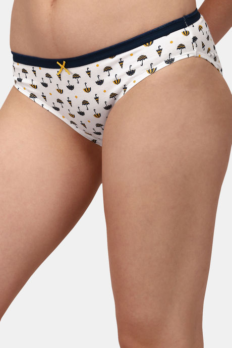 Soie Medium Rise Half Coverage Bikini Panty (Pack of 3) - Multicolor — image 14
