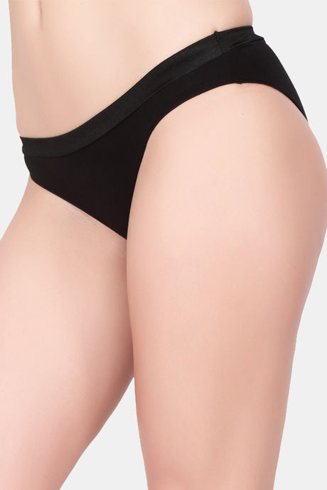 Soie Medium Rise Half Coverage Bikini Panty - Black — image 3