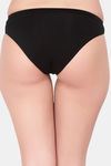 Soie Medium Rise Half Coverage Bikini Panty - Black — thumbnail 4