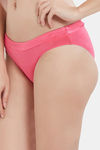 Soie Medium Rise Half Coverage Bikini Panty - Fuschia — thumbnail 3