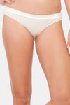 Soie Medium Rise Half Coverage Bikini Panty - Ivory — thumbnail 1
