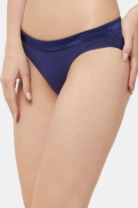 Soie Medium Rise Half Coverage Bikini Panty - Navy — image 3