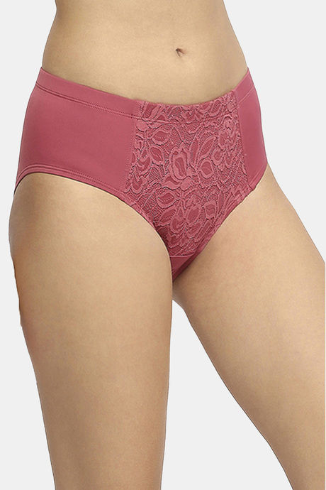 Soie High Rise Full Coverage Hipster Panty - Earthred — image 3