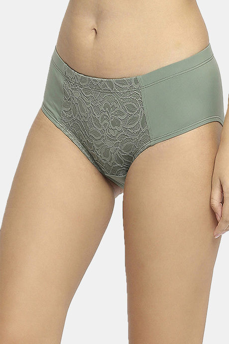 Soie High Rise Full Coverage Hipster Panty - Grass — image 2
