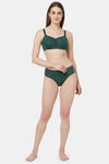 Soie High Rise Half Coverage Hipster Panty - Green Jungle — thumbnail 5