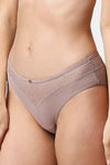Soie Medium Rise Half Coverage Bikini Panty - Bark — thumbnail 3