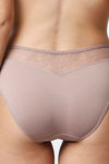 Soie Medium Rise Half Coverage Bikini Panty - Bark — thumbnail 4