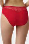 Soie Medium Rise Half Coverage Bikini Panty (Pack of 2) - Red White — thumbnail 3