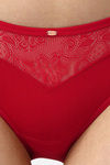 Soie Medium Rise Half Coverage Bikini Panty (Pack of 2) - Red White — thumbnail 6