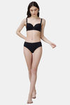 Soie High Rise Full Coverage Bikini Panty - Black — thumbnail 6