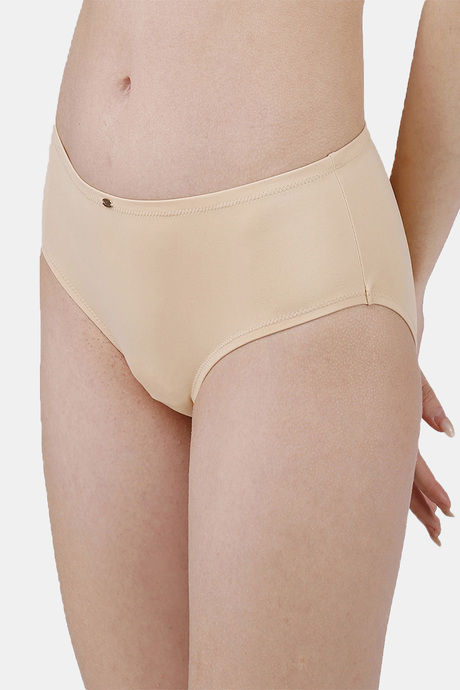 Soie High Rise Full Coverage Bikini Panty - Nude — image 2