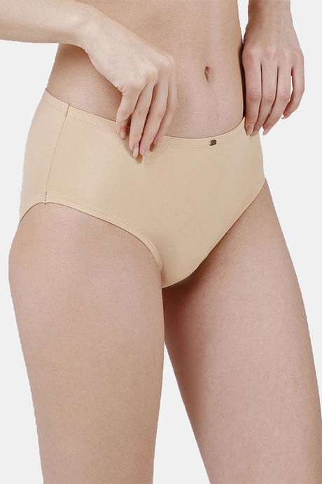 Soie High Rise Full Coverage Bikini Panty - Nude — image 3