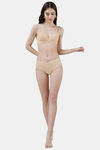 Soie High Rise Full Coverage Bikini Panty - Nude — thumbnail 5