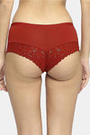 Soie Medium Rise Half Coverage Bikini Panty - Rust — thumbnail 4