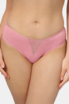 Soie Mid Rise Full Coverage Lace Brief - Blush — thumbnail 1