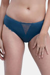 Soie Mid Rise Full Coverage Lace Brief - Stone — thumbnail 1