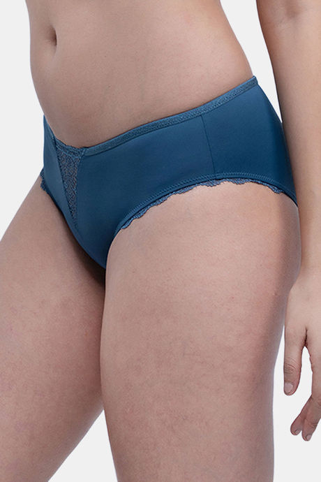 Soie Mid Rise Full Coverage Lace Brief - Stone — image 2