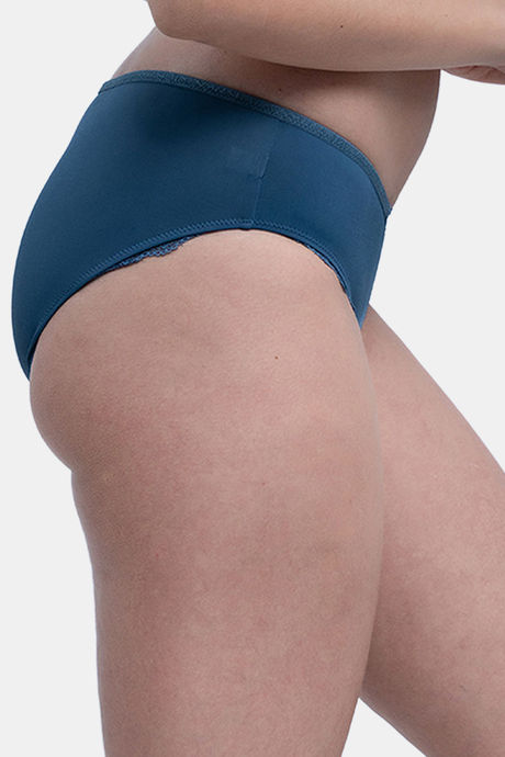 Soie Mid Rise Full Coverage Lace Brief - Stone — image 3