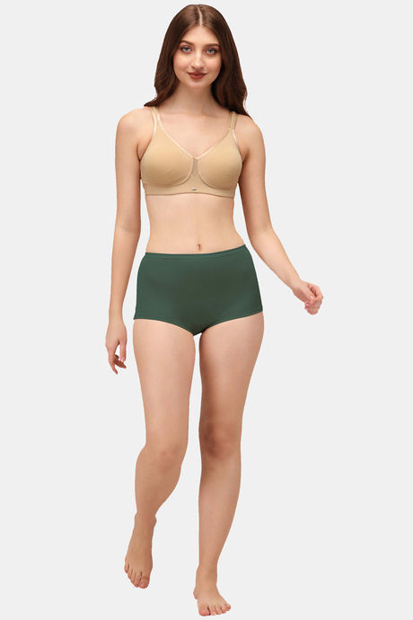 Soie High Rise Full Coverage Solid Colour Cotton Stretch Boyshorts (Pack of 2) - Multicolor — image 10